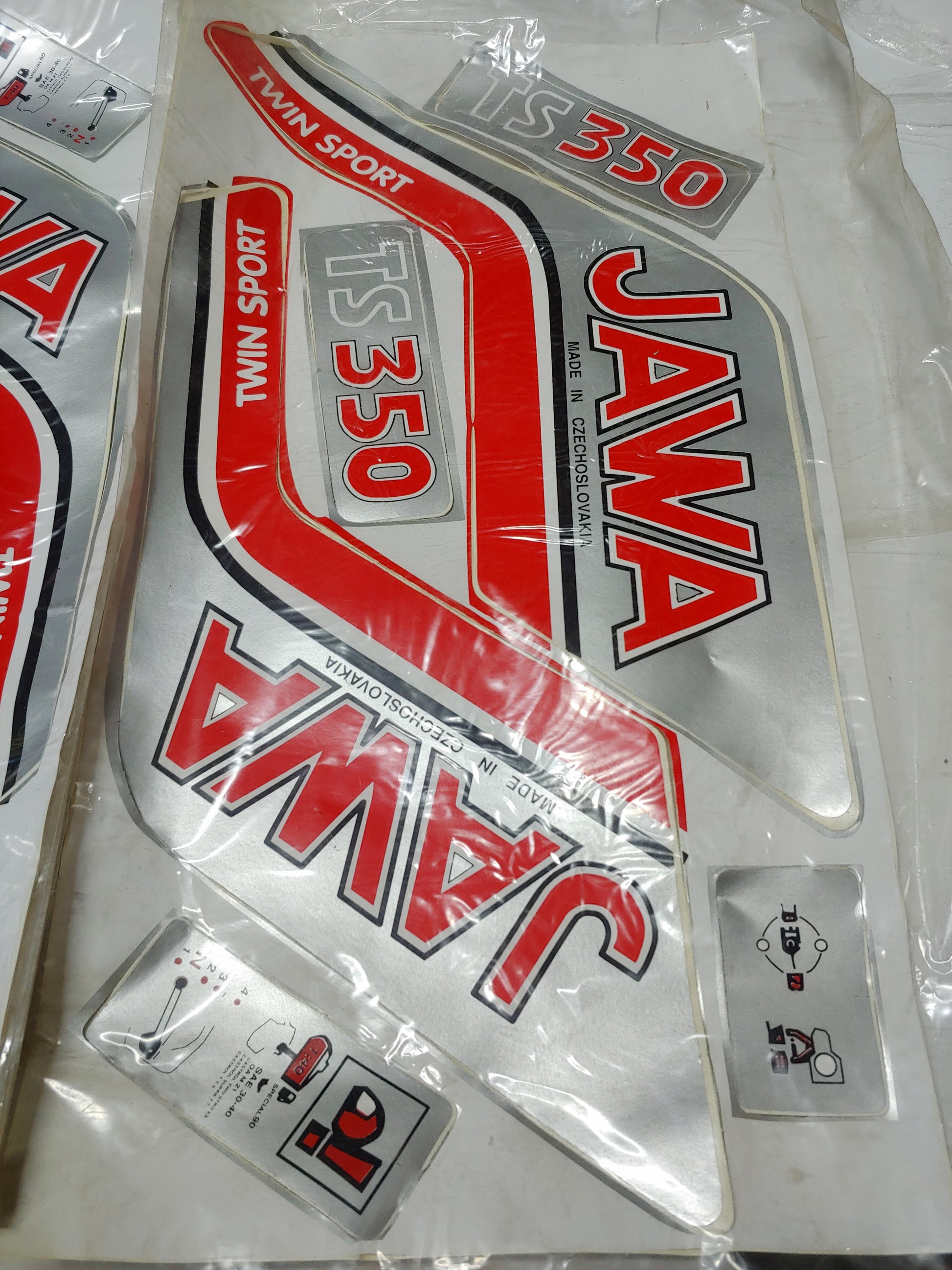 JAWA 638 TS 350 Etiket Yazı Takımı