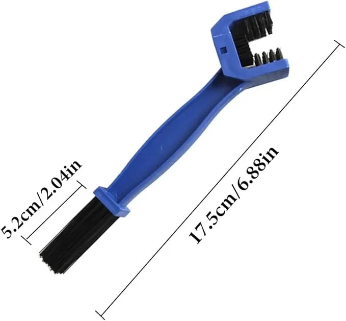 Motosiklet ve Bisiklet Zincir Temizleme Fırçası - Çift Taraflı Pratik Tasarım