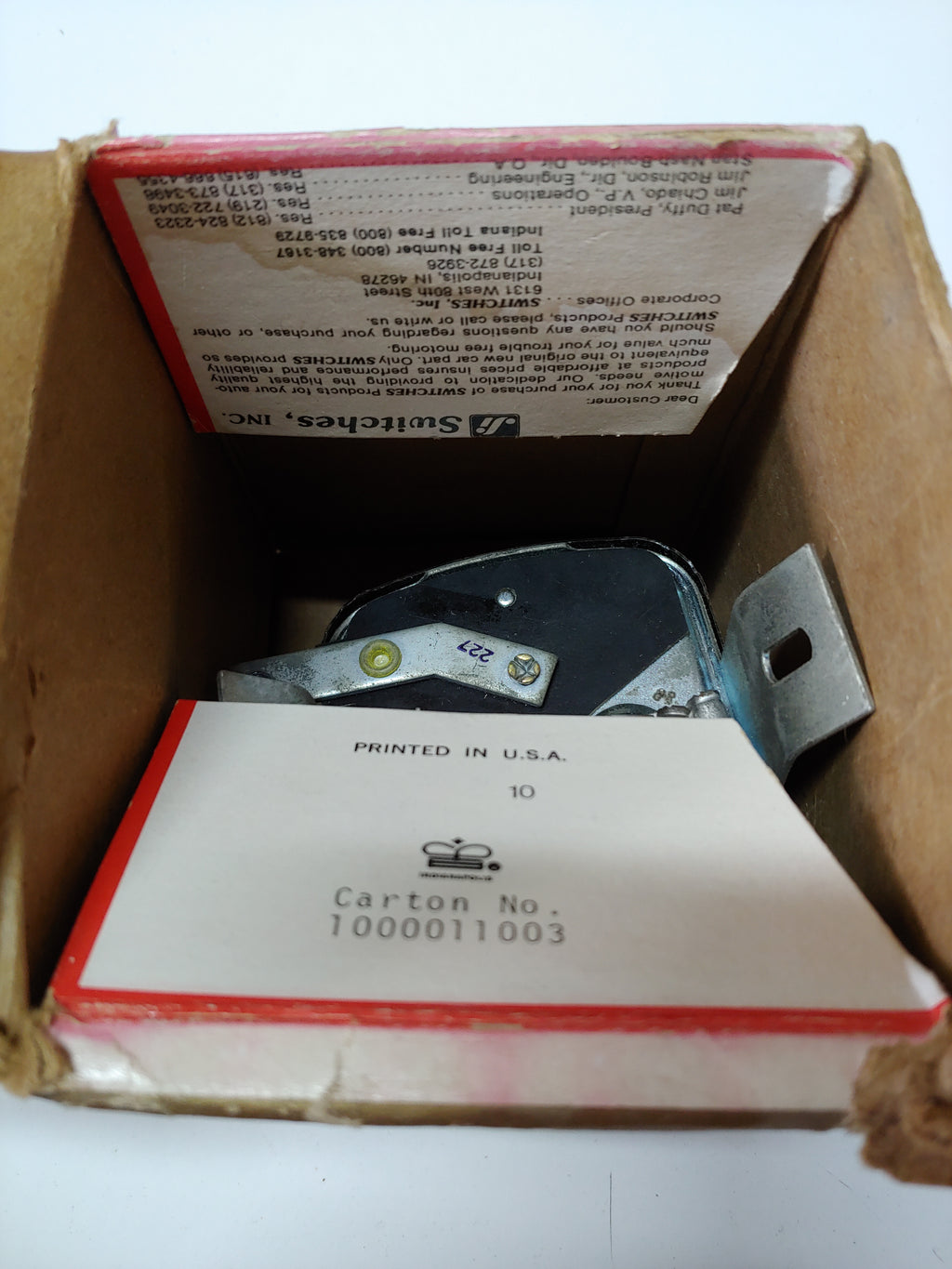 Orijinal Amerikan USA 6V Konjektör