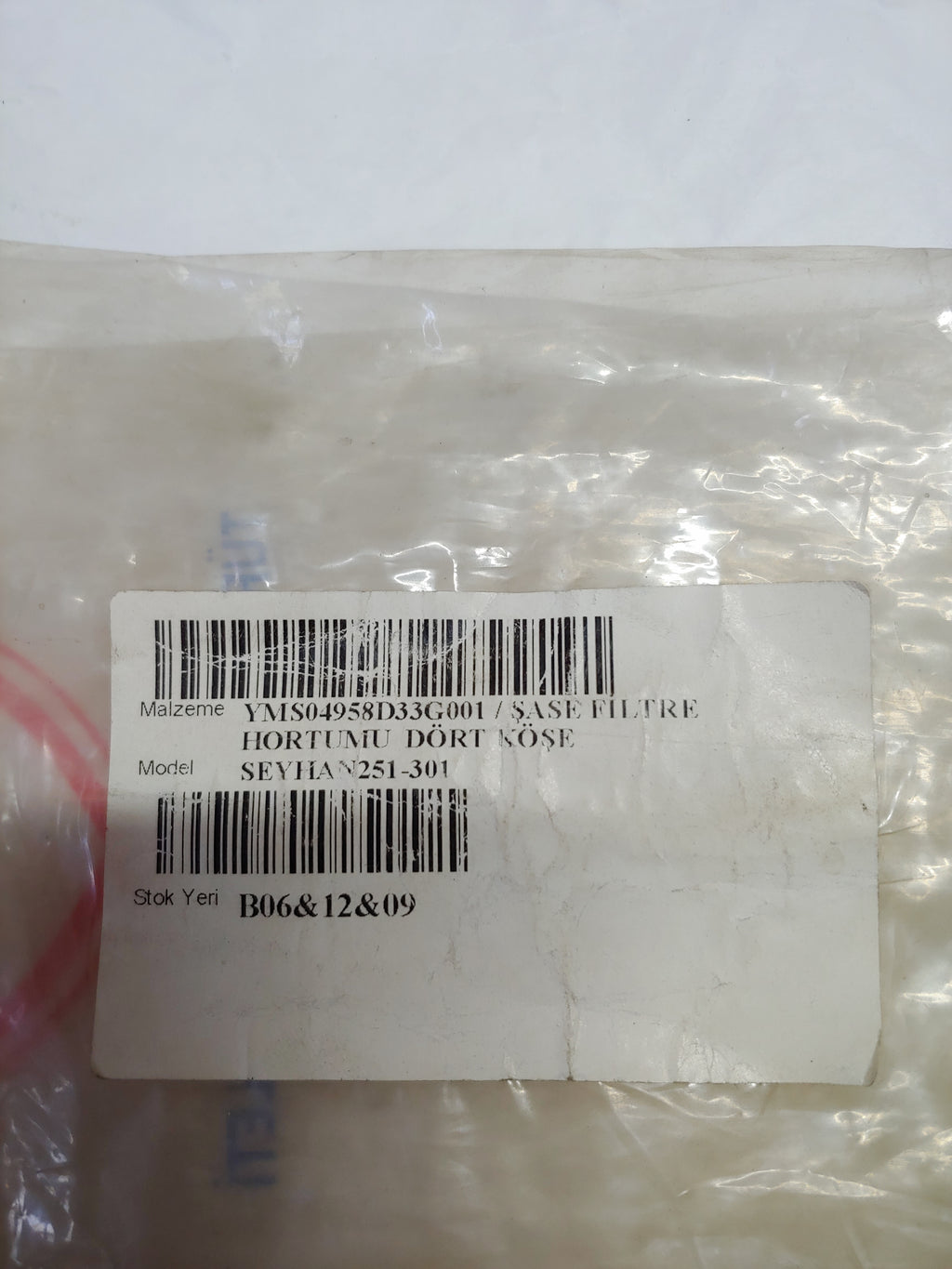 MZ Seyhan 251 301 Orijinal Şase Filtre Hortumu Dört Köşe