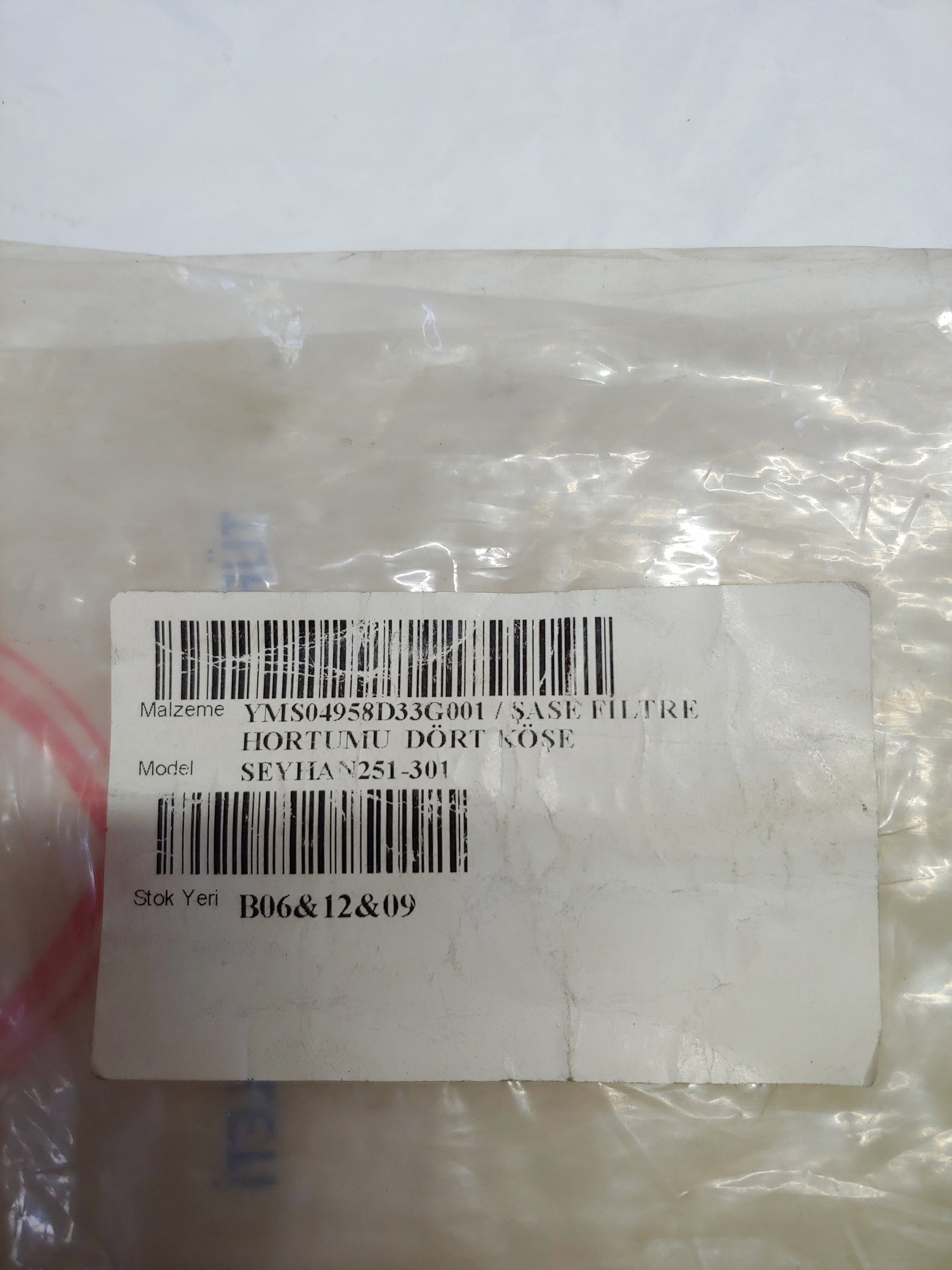 MZ Seyhan 251 301 Orijinal Şase Filtre Hortumu Dört Köşe