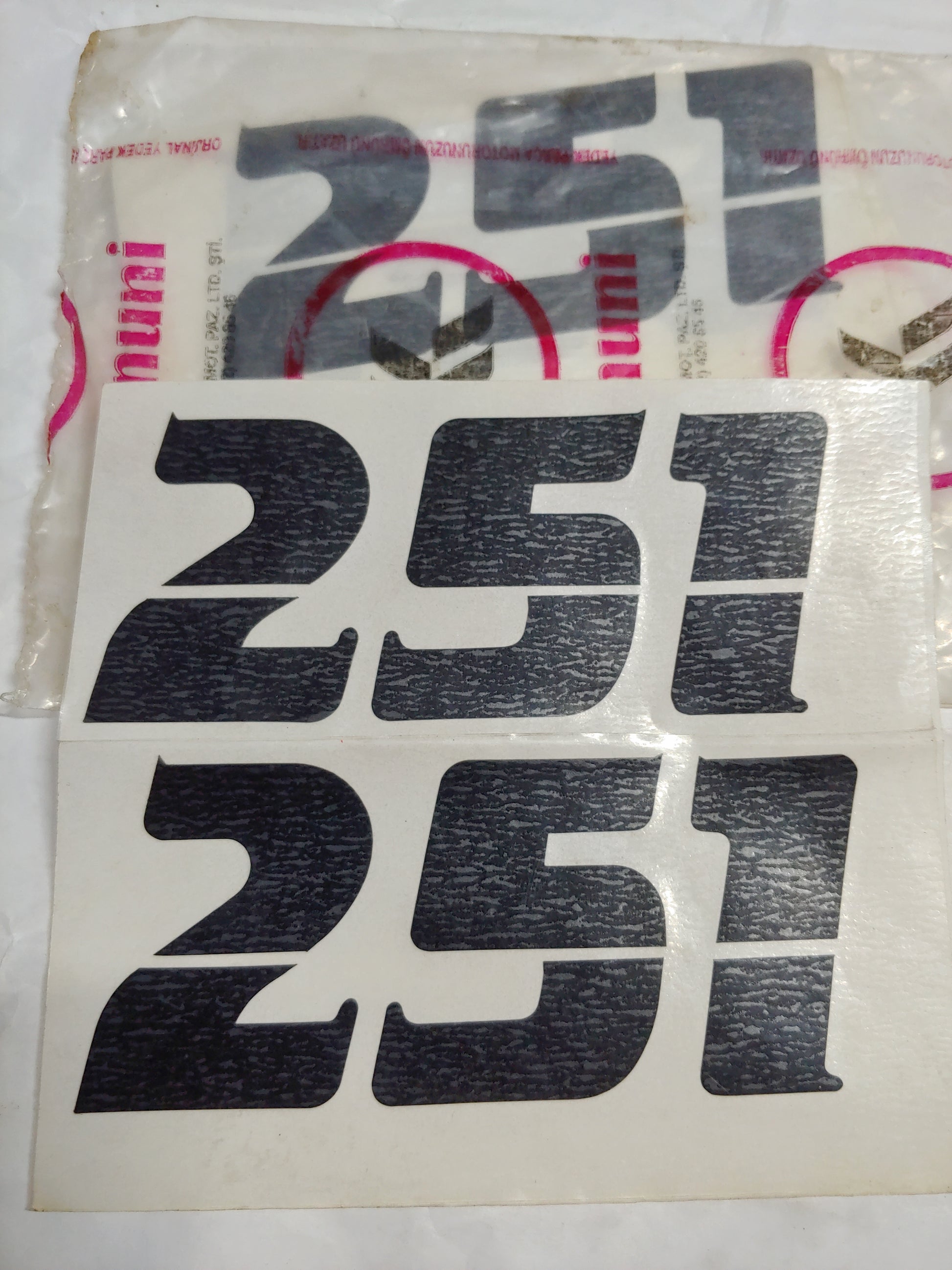 MZ 251 Oriijnal Etiket Takımı