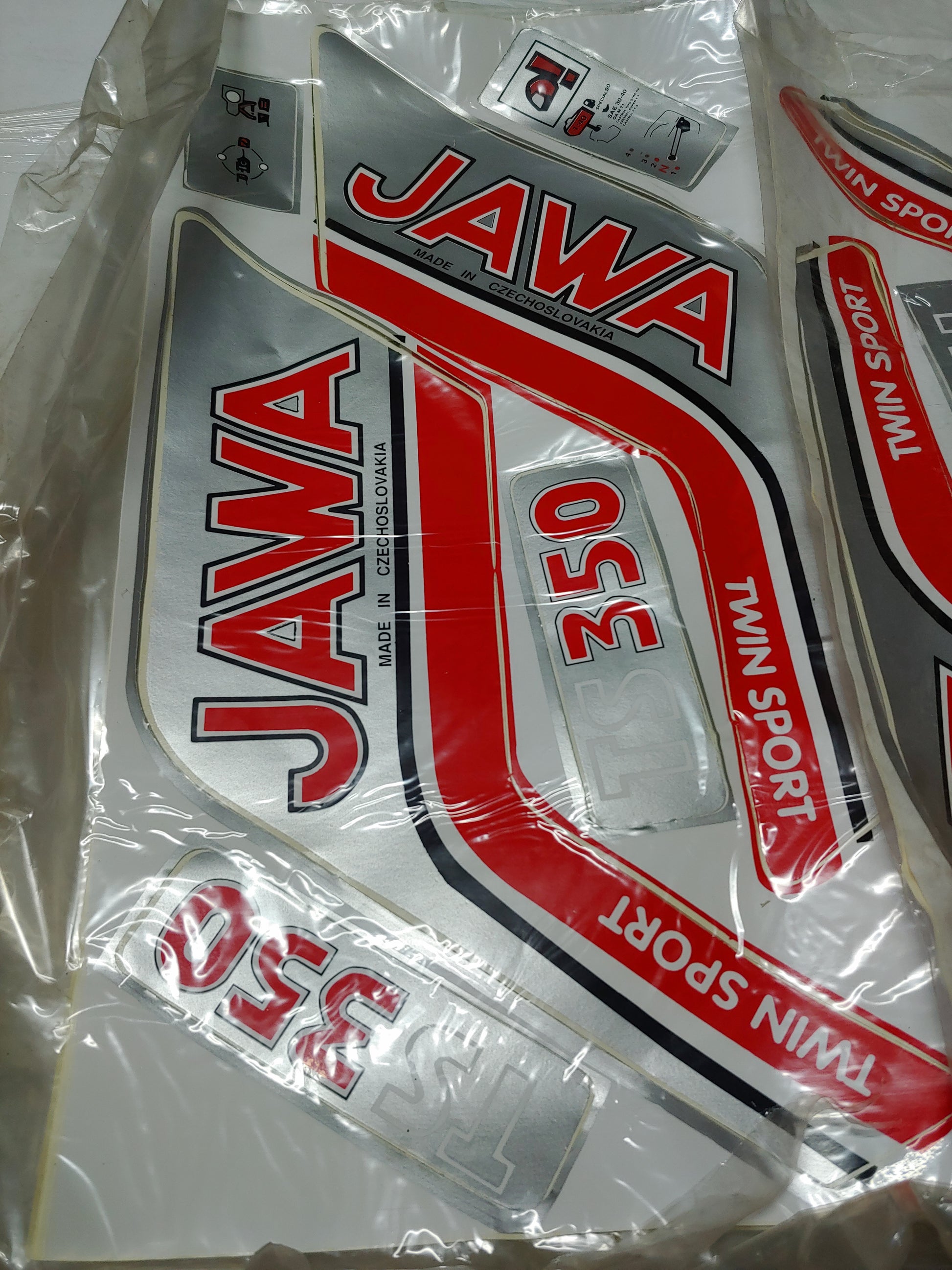 JAWA 638 TS 350 Etiket Yazı Takımı